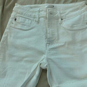 Vigoss Ace High Rise Bermuda Shorts - White - Size 27